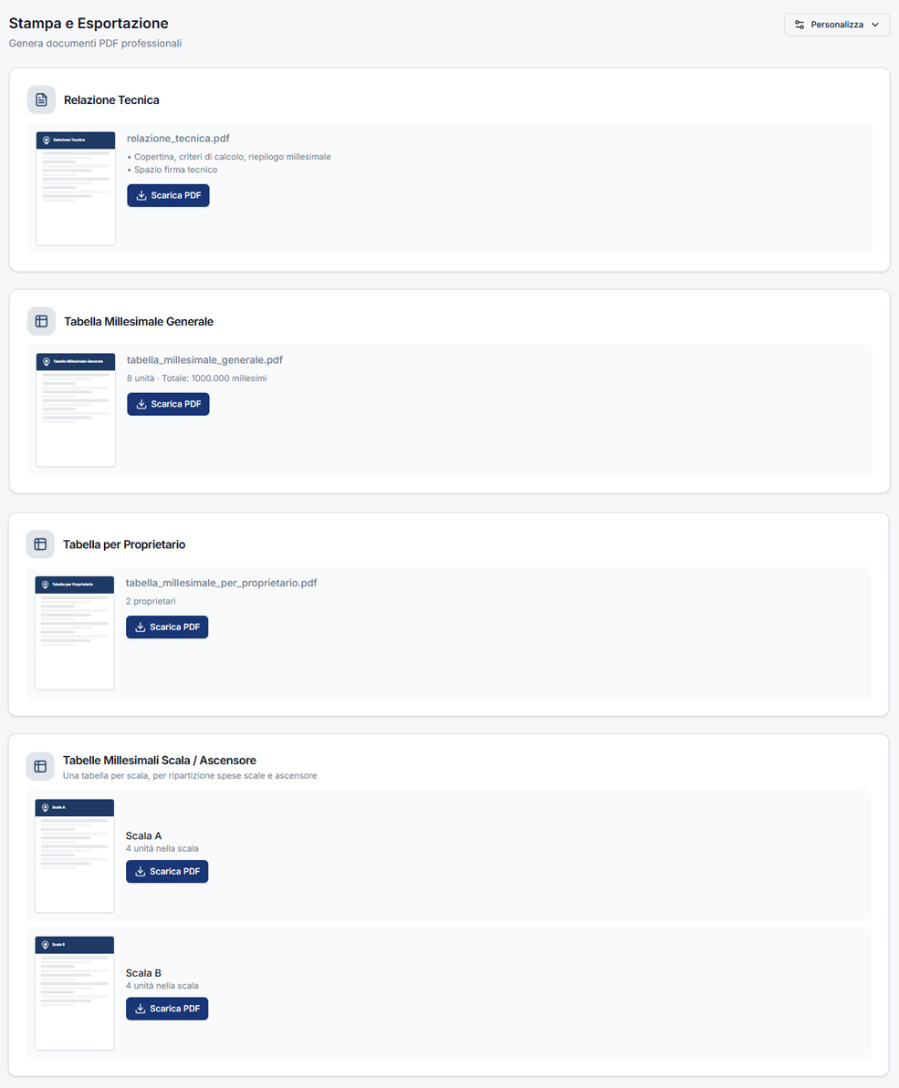 Esempio Stampa Tabelle